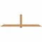 Ekena Millwork Eugene Timber Gable Bracket, Western Red Cedar, 108"W x 31 1/2"H x 1 1/2"D x 5 1/2"F, 7/12 Pitch GBW108X31X0206EUG00SWR - alternate 1